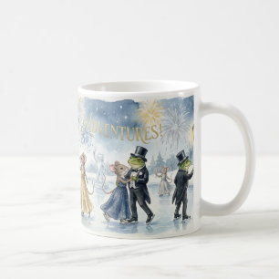 Mug « Célébration élégante d'hiver – Toast au Champagn