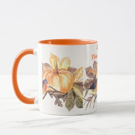 Mug Célébration heureuse donnant des mercis (Gauche)