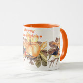 Mug Célébration heureuse donnant des mercis (Devant droit)