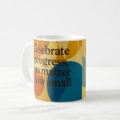 Mug Celebration motivational quote AI art  (Devant gauche)