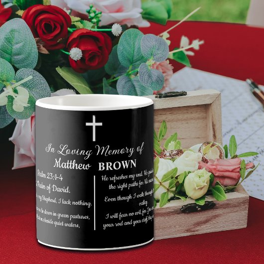Mug Celebration Of Life Bible Verse Funeral Keepsake