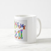 Mug célébration vingt l'impressionnant (Devant droit)