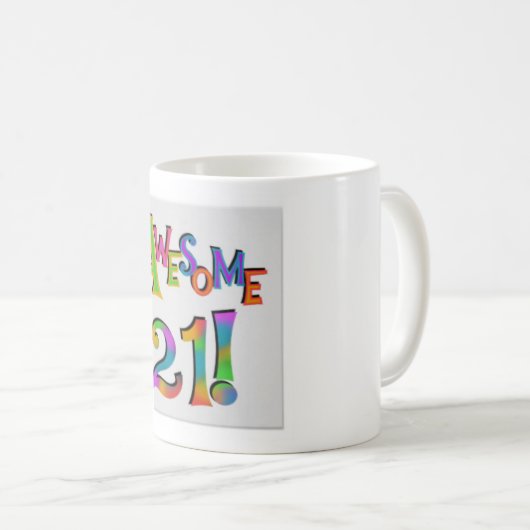 Mug célébration vingt l'impressionnant (Devant droit)