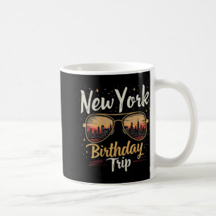 Mug Célébration Voyage Anniversaire Skyline Nyc Des