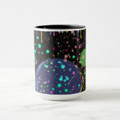 Mug Célébrations célestes : Art abstrait maximaliste (Centre)
