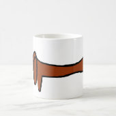 Mug Célèbre Brown Abstrait Dachshund (Centre)