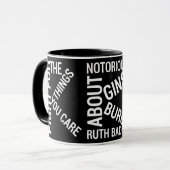 Mug Célèbre Rbg, RBG Womens, Ruth Bader Ginsburg (Devant gauche)
