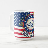 Mug Célébrer 250 Ans (Devant gauche)