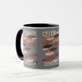 Mug Célébrer la diversité Protestation antiraciste de  (Devant gauche)