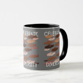 Mug Célébrer la diversité Protestation antiraciste de  (Devant droit)