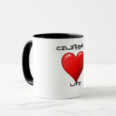 Mug Célébrer la vie (Devant gauche)