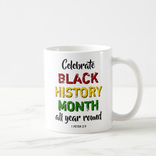Mug CÉLÉBRER LE MOIS DE L'HISTOIRE NOIRE Bible chrétie (Droite)