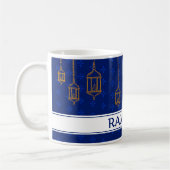 Mug Célébrer le Ramadan Kareem bleu blanc (Gauche)