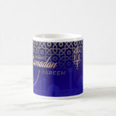 Mug Célébrer Ramadan Kareem Crescent Blue Gold (Centre)