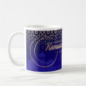 Mug Célébrer Ramadan Kareem Crescent Blue Gold (Gauche)
