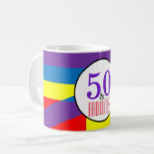 Mug Célébrez 50 et Fabuleux (Devant gauche)