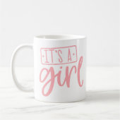 Mug Célébrez la nouvelle petite fille Baby shower cade (Gauche)