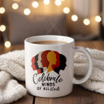 Mug Célébrez les esprits de toutes sortes<br><div class="desc">Celebrate Minds of All Gends Mug - Celebrate Minds of All Gends est un design frappant qui résume l'essence de la diversité cognitive et de l'inclusion. L'oeuvre présente des silhouettes qui se chevauchent dans un éventail de tons chauds et cool, représentant les diverses façons dont les gens pensent et perçoivent...</div>