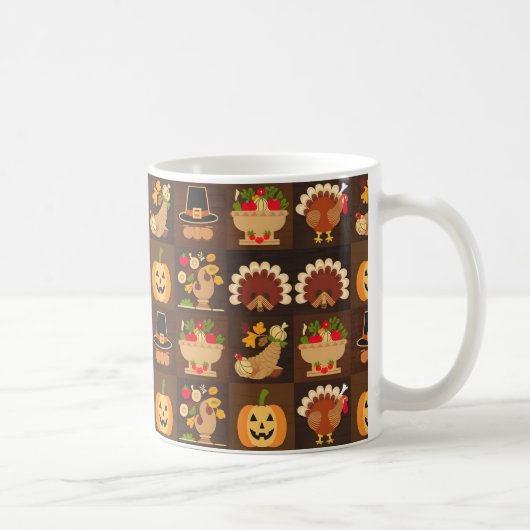 Mug Célébrez Thanksgiving avec Gratitude (Droite)