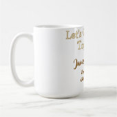 Mug Célébrons ensemble la fête de fiançailles nom date (Gauche)