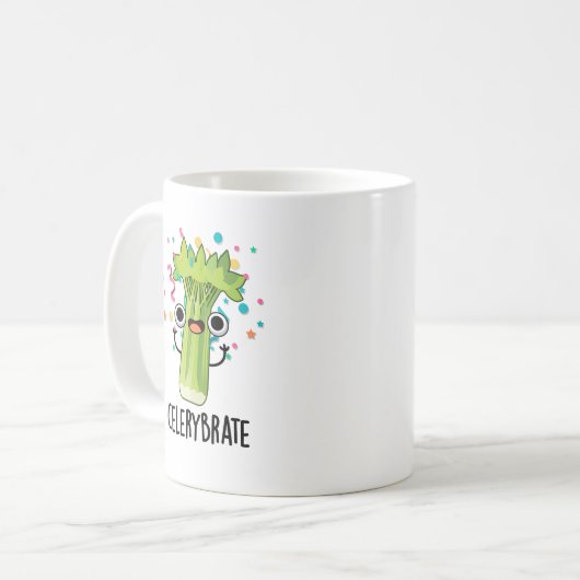 Mug Célérat Funny Veggie Celery Pun (Devant gauche)