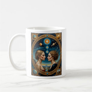 Mug Céleste Divine Twins Art Cosmique T Chemise