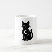 Mug Celestial Black Cat with Crescent Moon | Mystical (Centre)