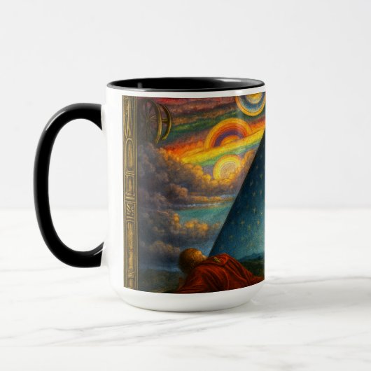 Mug Celestial Cosmos Derived From Flammarion Engraving (Gauche)