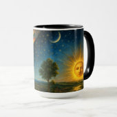 Mug Celestial Cosmos Derived From Flammarion Engraving (Devant droit)