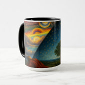 Mug Celestial Cosmos Derived From Flammarion Engraving (Devant gauche)
