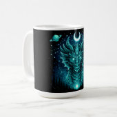 Mug Celestial Dragon – Cosmic Myth Wildlife Galaxy (Devant gauche)