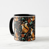 Mug Celestial Fox in a Starry Night Sky (Devant gauche)