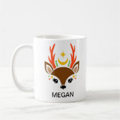 Mug Celestial Moon & Star Reindeer Face Holiday (Gauche)