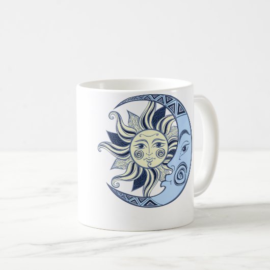 Mug Celestial Sun And Moon Boho (Devant droit)
