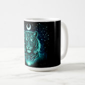 Mug Celestial Tiger – Cosmic Striker Wildlife Galaxy (Devant droit)