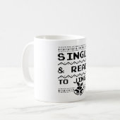 Mug Célibataire et prêt à tinter (Devant gauche)