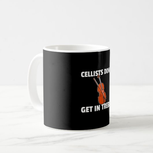 Mug Cellist Ou Cello Player (Devant gauche)