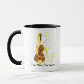 Mug Cello Graphic Musicien Thème de musique (Gauche)