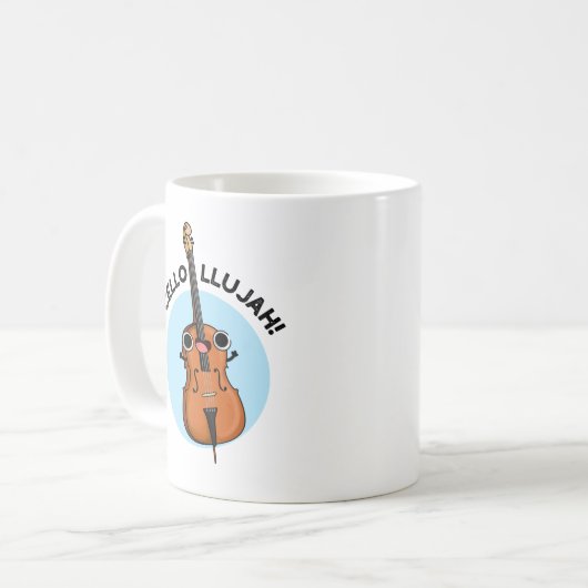 Mug Cello-llujah Funny Cello Pun (Devant gauche)