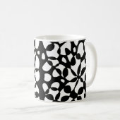 Mug Cells Abstraction Black White (Devant droit)