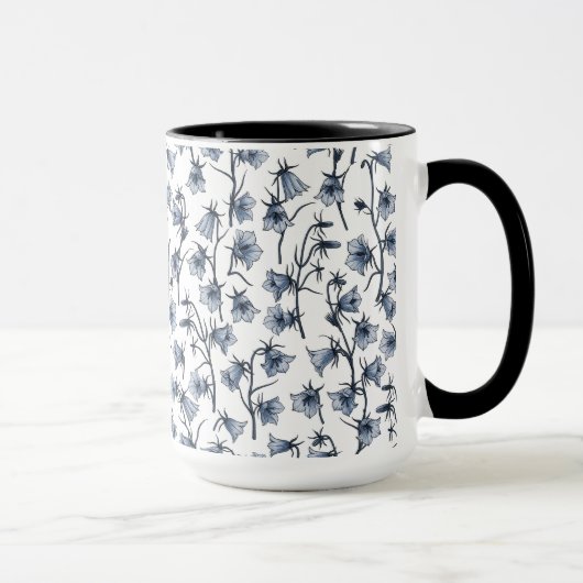 Mug Cellules bleues, Cloches, Bellflowers (Droite)