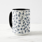 Mug Cellules bleues, Cloches, Bellflowers (Devant gauche)