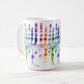 Mug Cellules cônes cellules tiges et neurone bipolaire (Devant gauche)