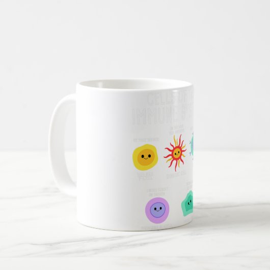 Mug Cellules Du Système Immunitaire - T-shirt Enseigna (Devant gauche)