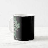 Mug Celtic Cross Shirt St Patrick's Prayer Christian  (Devant gauche)
