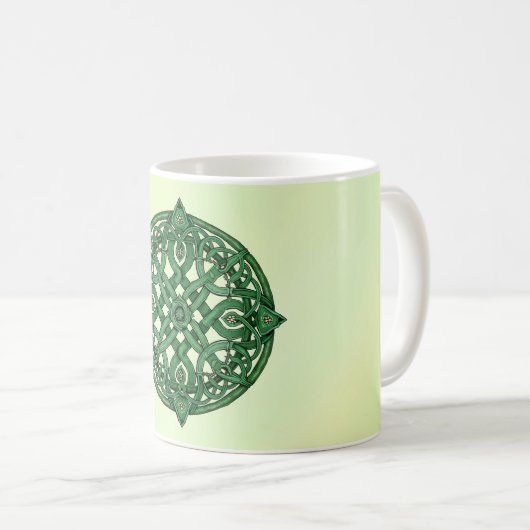 Mug Celtic Knot Circle St. Patrick's Day (Devant droit)