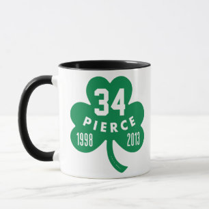 Mug Celtics - Pierce 34 Retraité Numéro Clover (Vert)