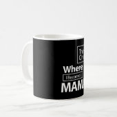 Mug Celui où je deviens maman Mère cadeau (Devant gauche)