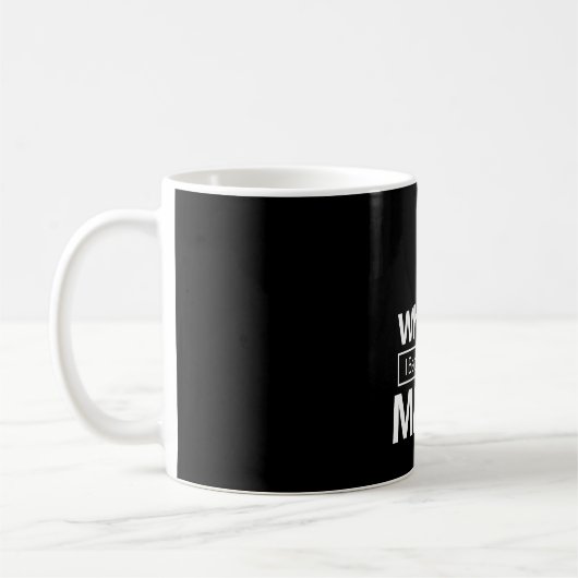Mug Celui où je deviens maman Mère cadeau (Gauche)