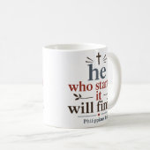 Mug Celui qui a commencé l'accomplira - Promesse des É (Devant droit)